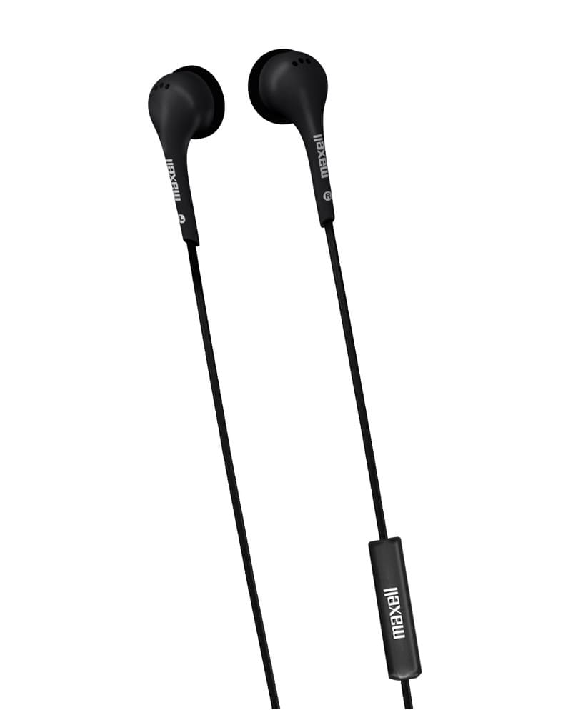 Maxell 199930 EB - 125M Sterio Earbuds Black with Micro 6ft /1.8m Cord - Proflash