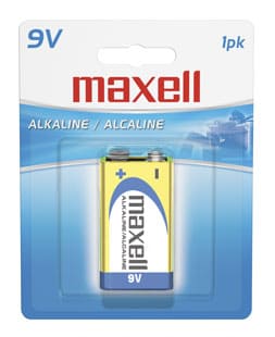 Maxell 721150&nbsp; Alkaline Batteries 9 Volt - 1 Pack - Proflash