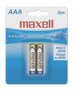 Maxell 723807 Alkaline Batteries AAA, Pack of 2 - Proflash