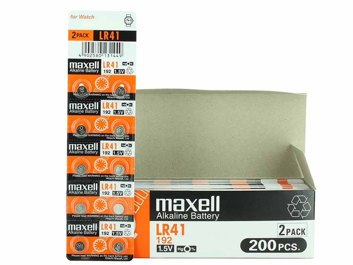 Maxell Battery LR41 Alkaline 10PCS ( Pack of 10 Batteries ) 761000 - Proflash