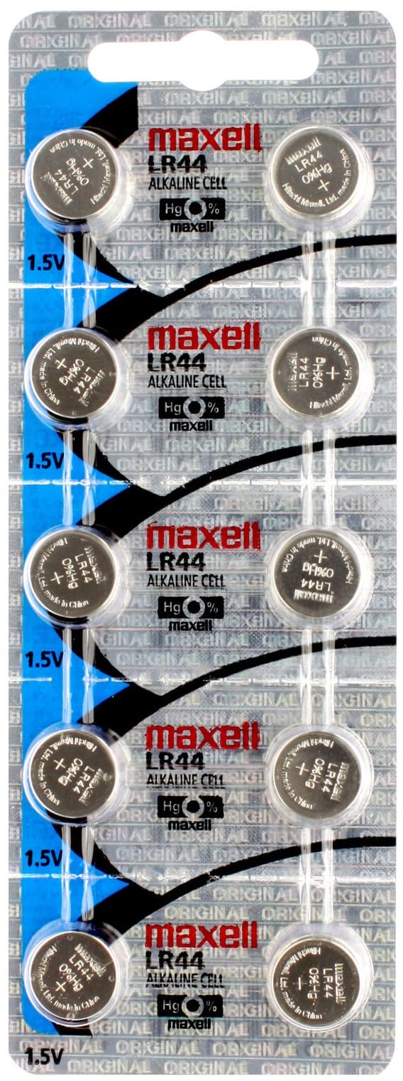 Maxell Battery LR44 Alkaline 10PCS ( Pack of 10 Batteries )761002 - Proflash