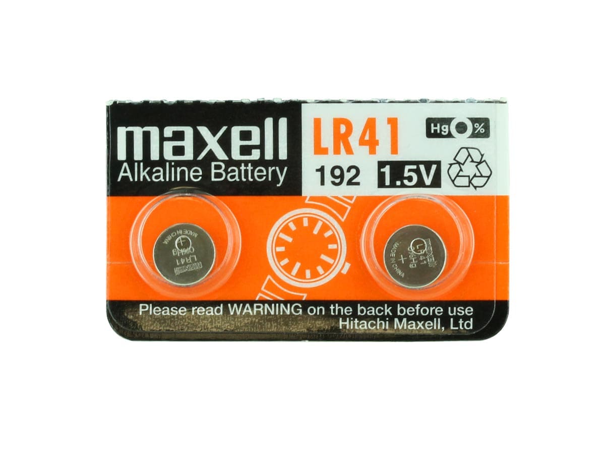 Maxell Battery&nbsp; LR41 Alkaline 10PCS ( Pack of 10 Batteries ) - Proflash