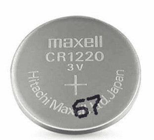 Maxell CR 1220 3V Lithium Batteries (5 Button Cells per Card) - Proflash