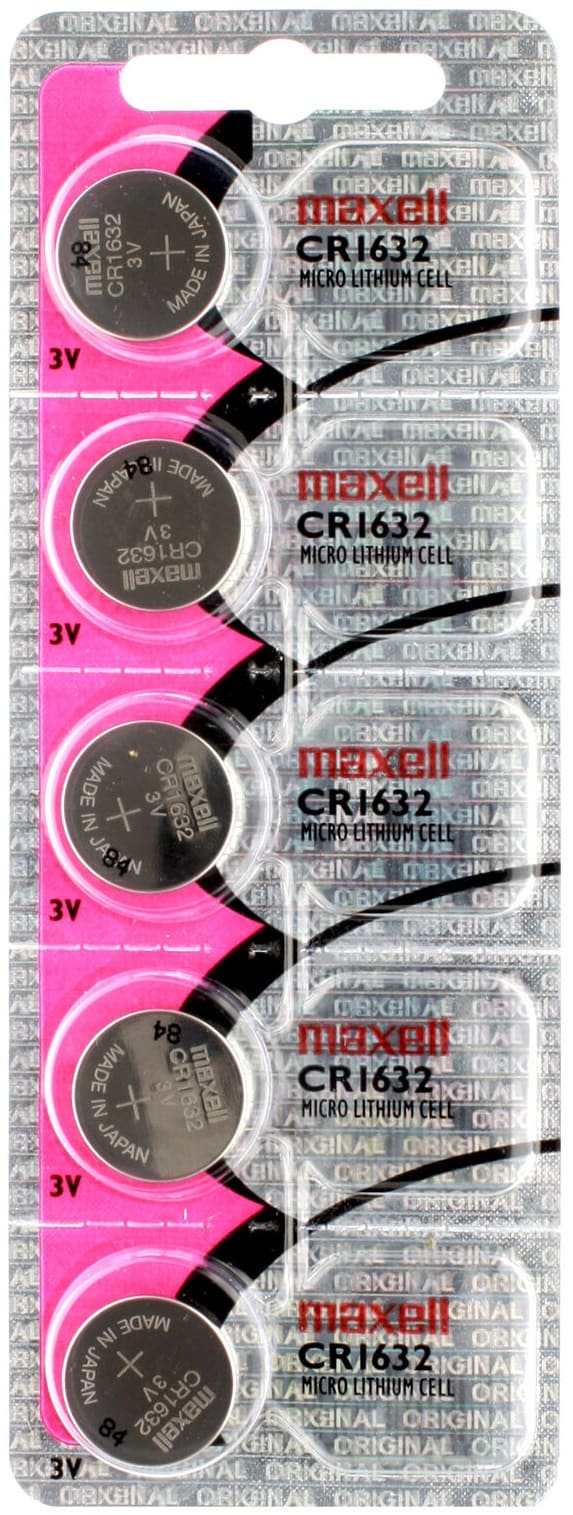 Maxell CR 1632 Piles au Lithium 3V ( 5 Piles Bouton par Cartes ) - Proflash