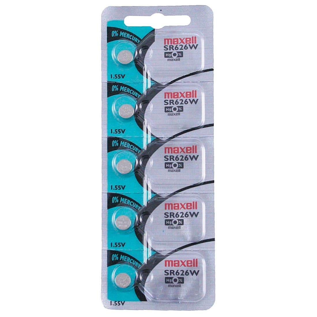 Maxell Watch Battery SR621SW 364 5PCS Tearstrip ( Pack of 5 Batteries ) 743450 - Proflash