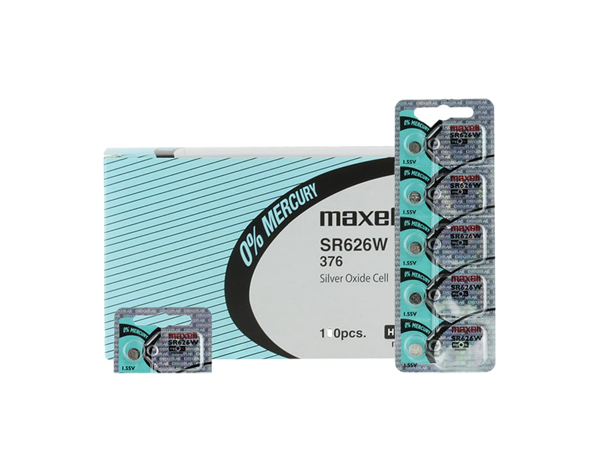 Maxell Watch Battery SR621SW 364 5PCS Tearstrip ( Pack of 5 Batteries ) 743450 - Proflash