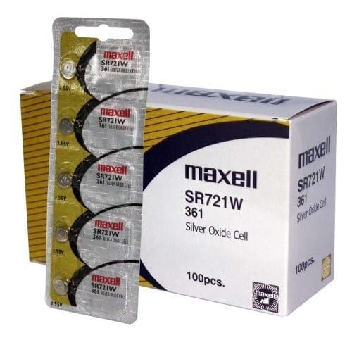 Maxell Watch Battery SR721W 361 5PCS Tearstrip ( Pack of 5 Batteries ) 741450 - Proflash