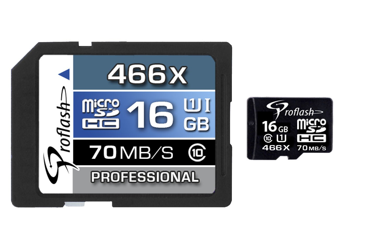 Memory Card Micro - SDHC 16GB Class 10 UHS - I With Adapter - Proflash