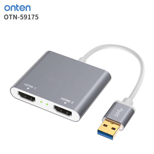 OTN - 59175 Onten OTN - 59175 USB3.0 To Dual HDMI Adapter - Proflash