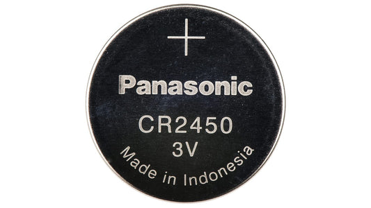 Panasonic CR 2450 3V Lithium Batteries (5 Button Cells per Card) 771051 - Proflash