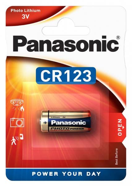 Panasonic CR123 CR123A 3V Lithium Battery (1 Pack) 770110 - Proflash