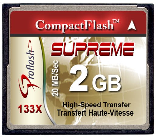 Proflash Compact Flash Memory Card 2GB 133X / 3581 - Proflash