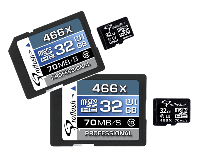 Proflash Memory Card Micro - SDHC 32GB Class 10 UHS - I With Adapter 2 Pack / 6723 - 2 - Proflash