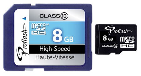 Proflash Memory Card Micro - SDHC 8GB With Adapter / 6721 - Proflash