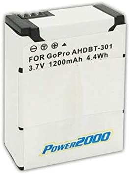 Proflash - Power 2000 GoPro AHDBT - 301 Compatible Lithium - Ion Battery&nbsp;Pack (3.7V 1200 mAh) 12404 - Proflash