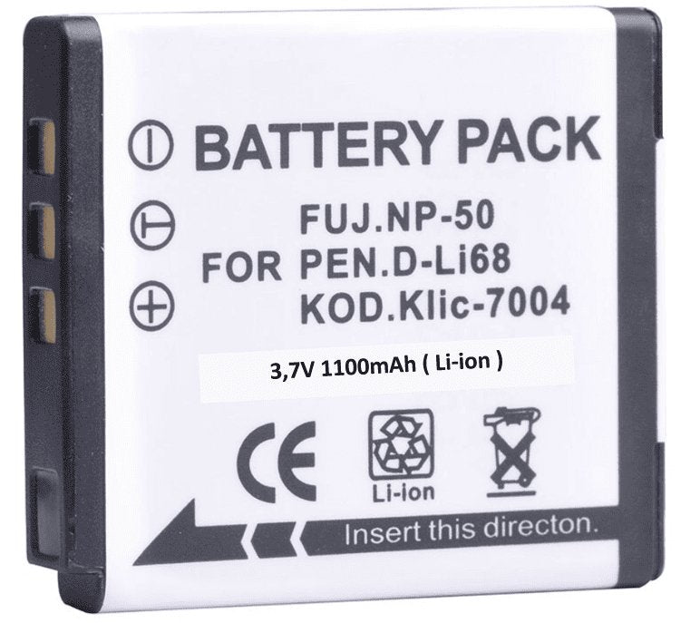 Proflash - Power 2000 Kodak KLIC - 7004 Compatible Lithium - Ion Battery Pack (3.7V 1100 mAh). 12167 - Proflash