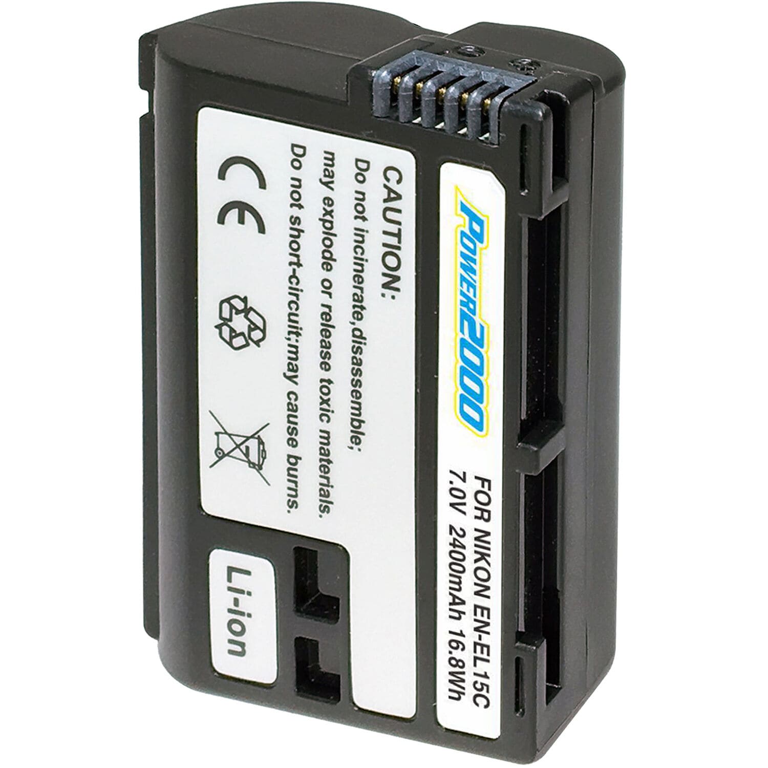 Proflash - Power 2000 Nikon EN - EL15C Compatible Lithium - Ion Battery Pack (7.0V 2400 mAh) 12241 - Proflash