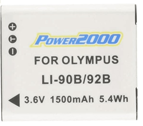 Proflash - Power 2000 Olympus Li90 Li - 92B Compatible Lithium - Ion Battery Pack (3.6V 1500 mAh) 12260 - Proflash