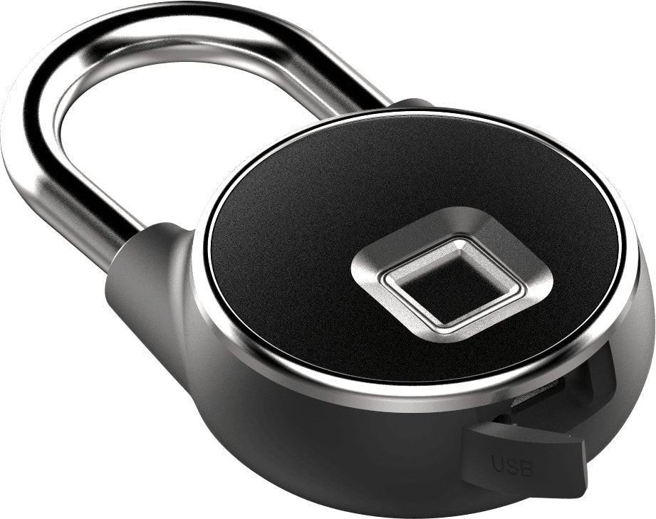 Proflash PR - P22 Cadenas d’empreinte Digital Intelligente de Sécurité, Sans Clé Antivol Sans mot de passe, Résistant à l’eau IP66, Recharge USB - Proflash