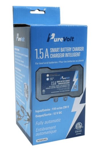 Purevolt Sealed Lead Acid Battery Smart Charger with Overcharge Protection 12V - 1.5A AD - 906546 - Proflash