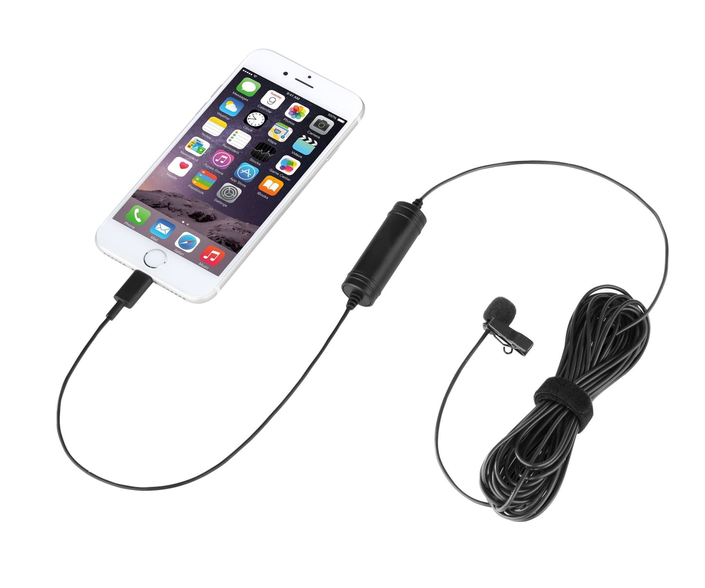 PXM - LT Lavalier Omnidirectional Microphone with Lightening Connector for Apple Devices - Proflash