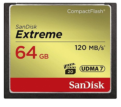 SanDisk 64 GB Extreme CompactFlash Memory Card 120MB/s UDMA - 7 / SDCFXSB - 064G - Proflash