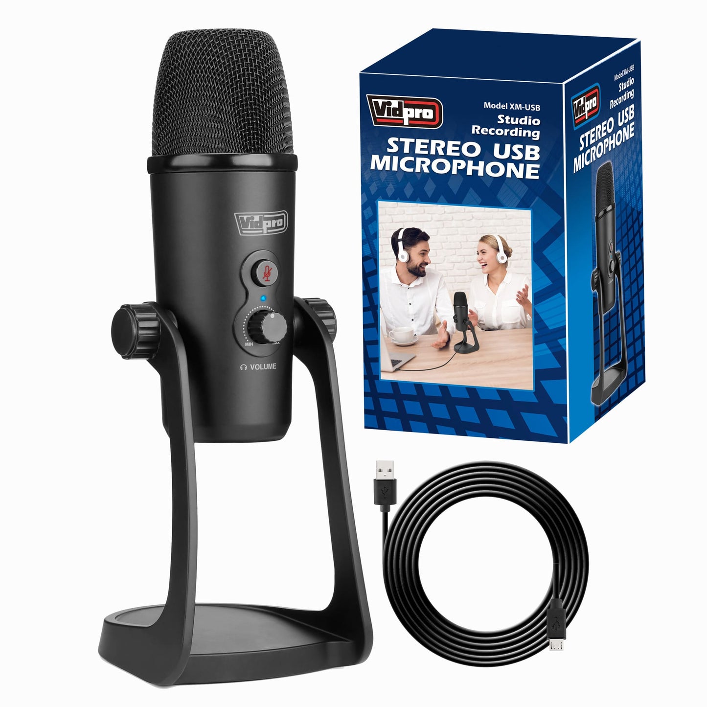 Vidpro PXM - USB Studio Recording USB Stereo Microphone - Proflash