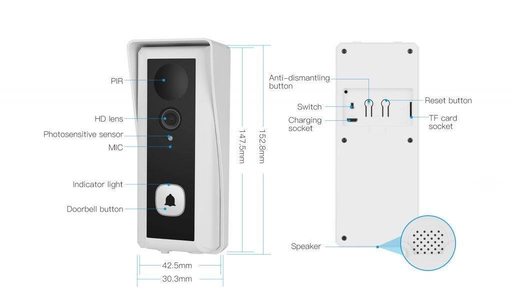 VS - DB6 Smart Doorbell Camera - Proflash